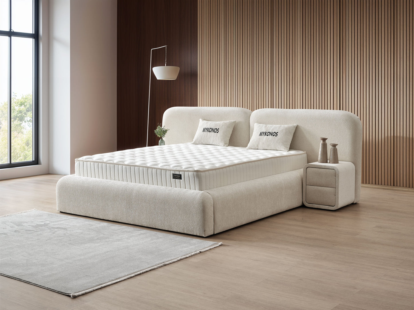 Mykonos Bed - Off White