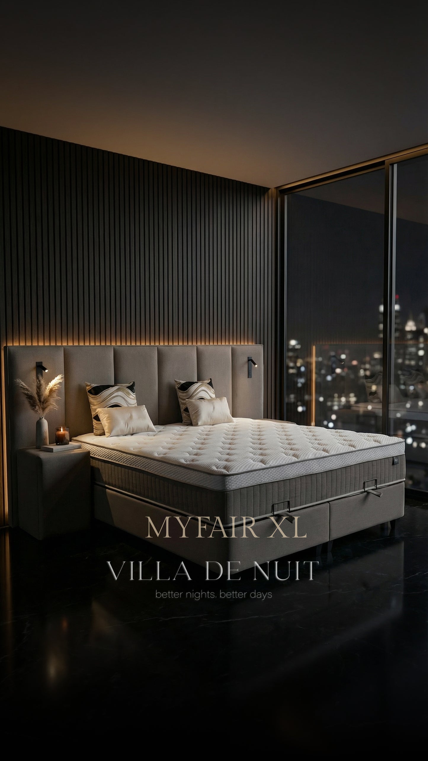 Myfair - Taupe (incl. 2 nachtkasten)