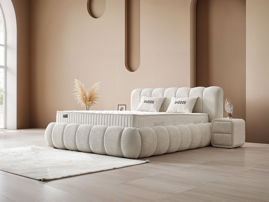 Rhodos Bed - Creamy Cloud