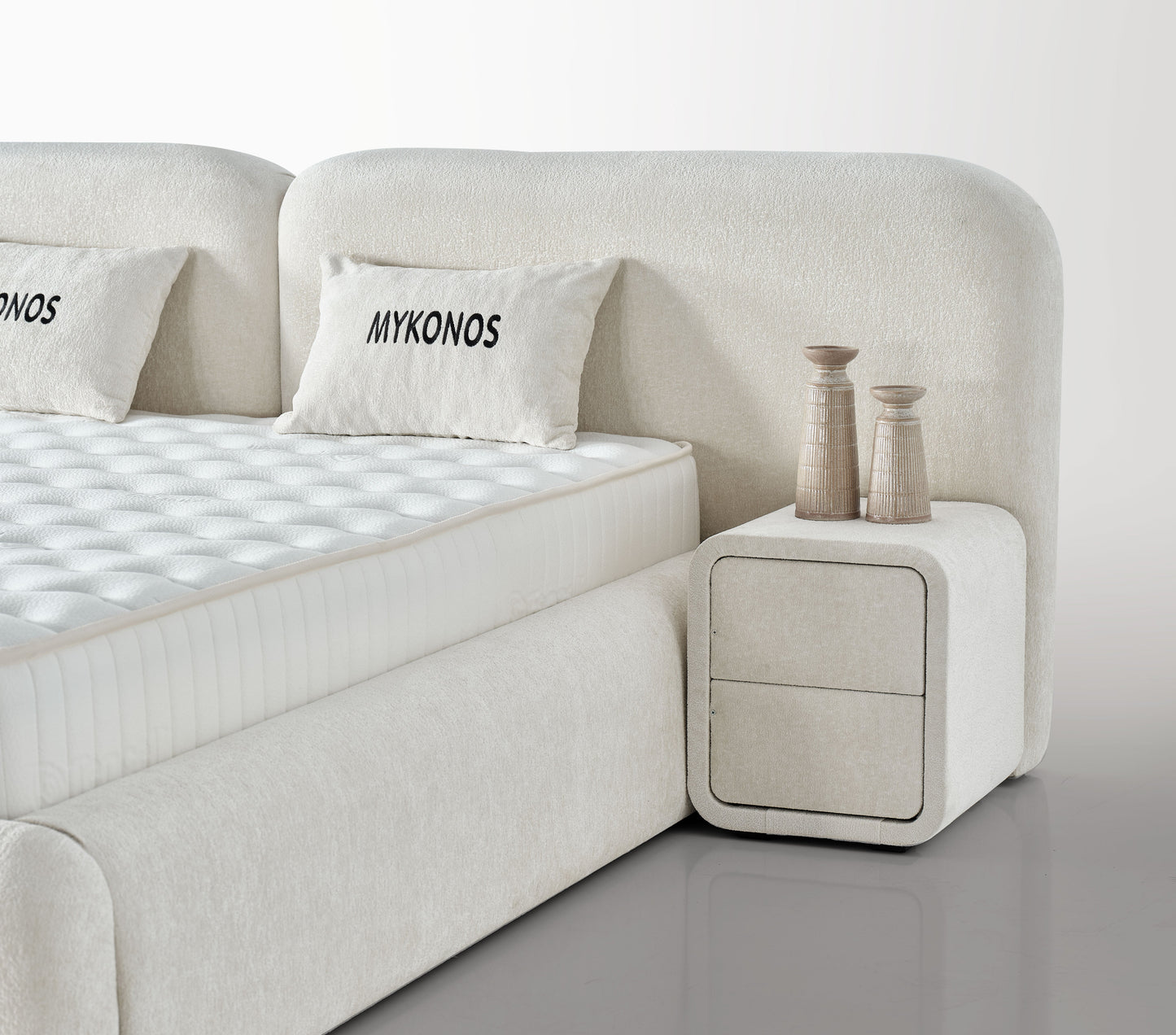 Mykonos Bed - Off White