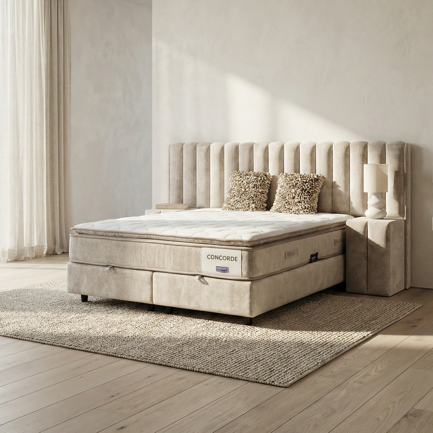Concorde XL - Taupe (incl. 2 nachtkasten)